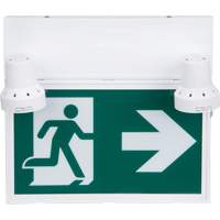 Running Man Sign with Security Lights, LED, Battery Operated/Hardwired, 12-1/10" L x 11" W, Pictogram Pronet Distribution