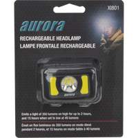 Lampe frontale, DEL, 350 lumens, 2 hres de fonctionnement, piles Rechargeable Pronet Distribution