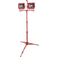 Twin Work Light with Tripod, LED, 72 W, 8000 Lumens, Aluminum Housing Pronet Distribution
