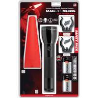 Safety Flashlight Pack, LED, 487 Lumens, D Batteries Pronet Distribution