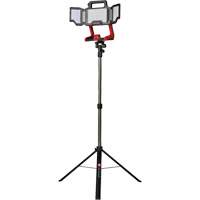 Lampe de travail &agrave; DEL professionnelle &agrave; panneaux pliants lumens sans fil 18V sur tr&eacute;pied, DEL, 3600 lumens Pronet Distribution